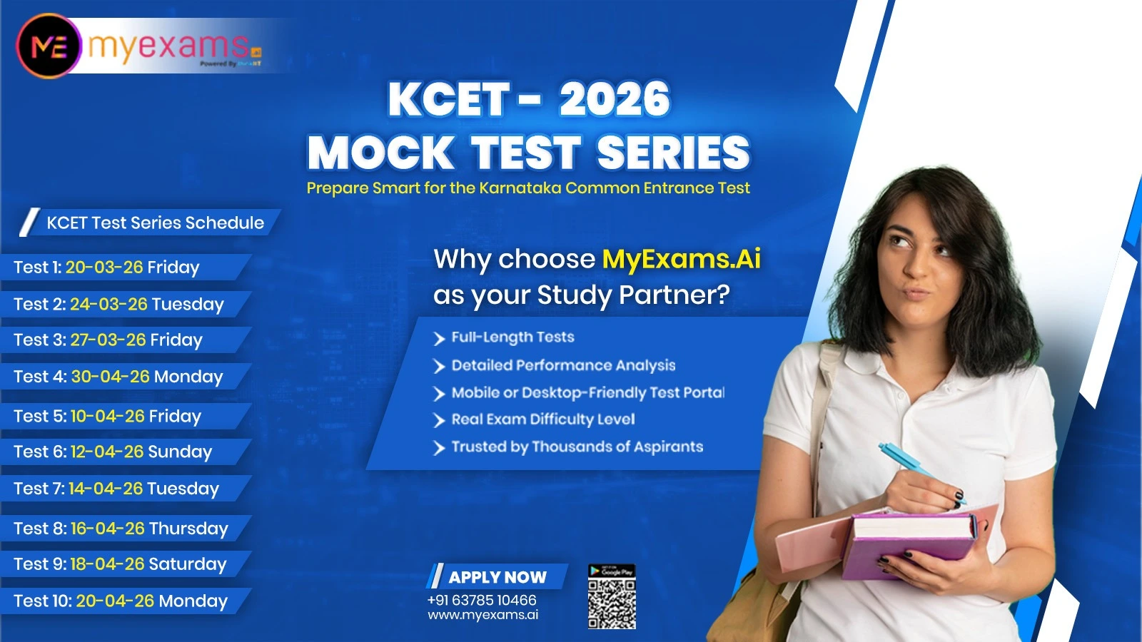 KCET Exam Date 2026 (OUT): Full Schedule, Test Dates, Admit Card & Result Updates KCET Mock Test Series Kcet Test Series