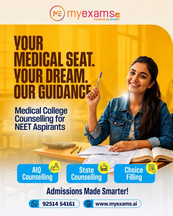 NEET UG 2026 Counselling Support | MCC & State Counselling Experts – MyExams.Ai