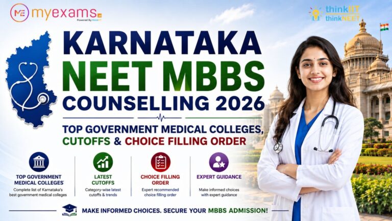 Karnataka NEET MBBS Counseling 2026: Top Government Medical Colleges, Cutoffs & Choice Filling Order Karnataka NEET MBBS Counseling 2026: Top Government Medical Colleges, Cutoffs & Choice Filling Order